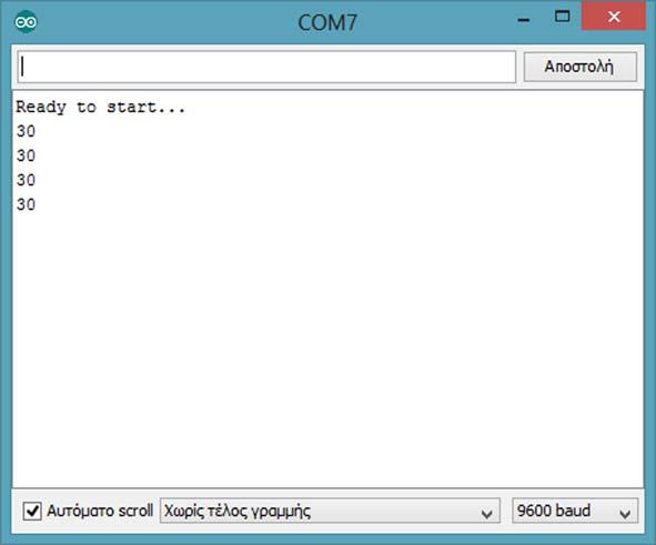 #define pin A0 // (or int pin=a0;) int temperature; void setup() { Serial.begin(9600); analogreference(internal); Serial.println("Ready to start..."); // for serial monitor // reference to 1.