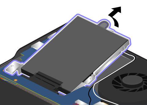 Για να αντικαταστήσετε τη μονάδα σκληρού δίσκου, την υβριδική μονάδα δίσκου ή τη μονάδα SSD, κάντε τα εξής: 1. Απενεργοποιήστε την ενσωματωμένη μπαταρία.