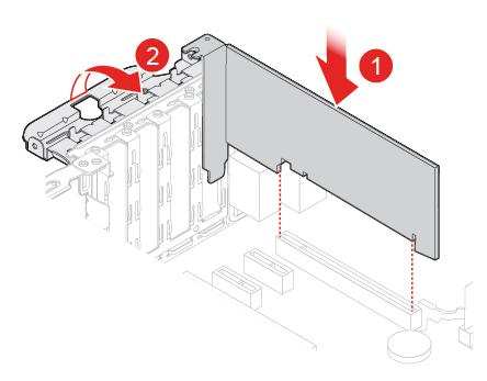 Εγκατάσταση μιας κάρτας PCI Express 6.