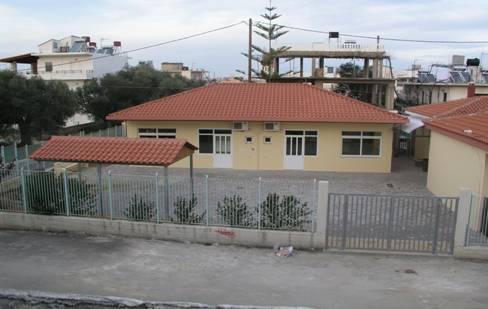Συγκεκριμένα έγιναν: Προσθήκη κατ επέκταση χώρων στο υπάρχον Νηπιαγωγείο Πασακακίου Δήμου Ελευθερίου Βενιζέλου. (φωτ.1).