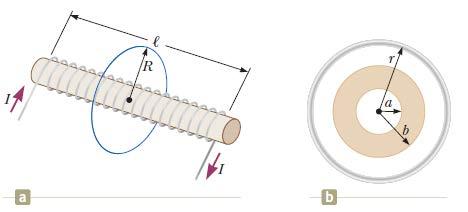 3. Ένα σωληνοειδές με ακτίνα r = 1.25 cm και μήκος l = 30 cm έχει 300 σπείρες και διαρρέεται από ρεύμα 12 Α.