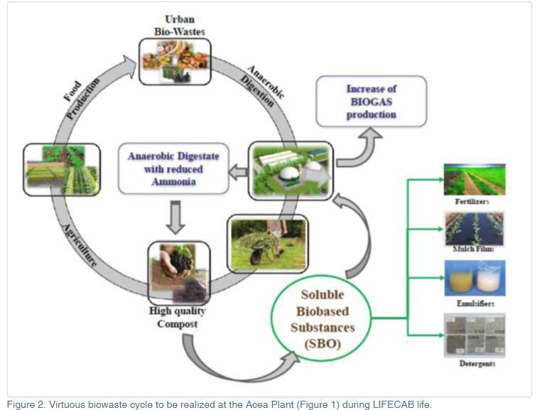 ammonia content by a virtuous biowaste cycle with