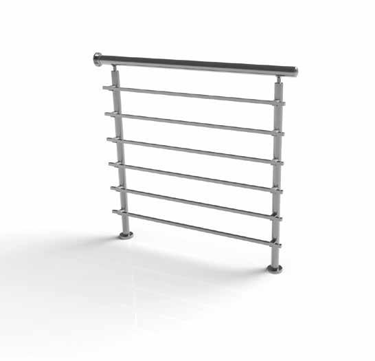 Tubular and rectangular profile.
