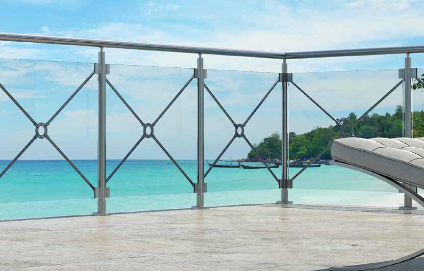 41 Horizon X-RAIL 4168 Στήριγμα τζαμιού 8-10
