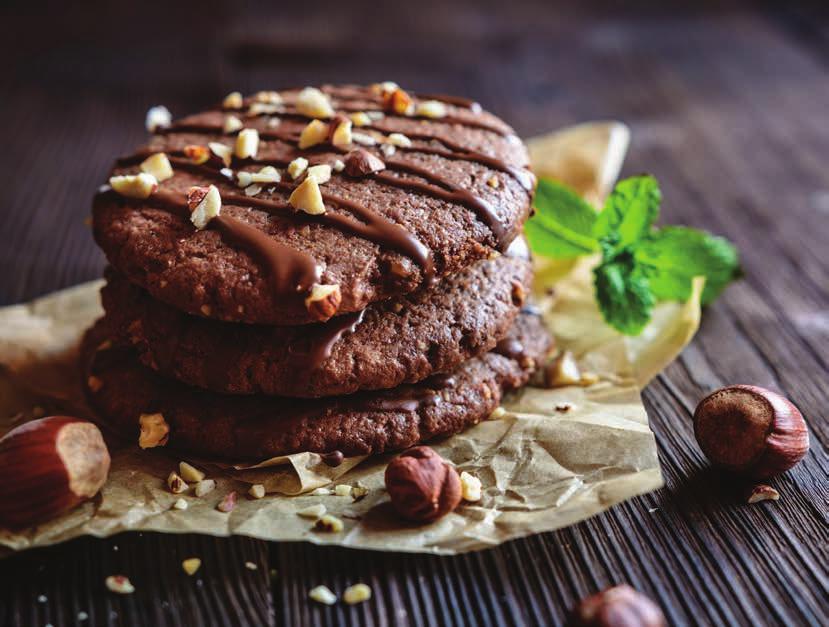 Cookies Double Choco μπισκότων με πλούσια γεύση σοκολάτας.