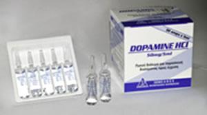 ντοπαμίνη (σε δόση μεγαλύτερη από 10 μg/kg/λεπτό) Κάθε φύσιγγα των 5ml περιέχει 50mg Dopamine HCl. Κάθε φύσιγγα των 10ml περιέχει 200mg Dopamine HCl.