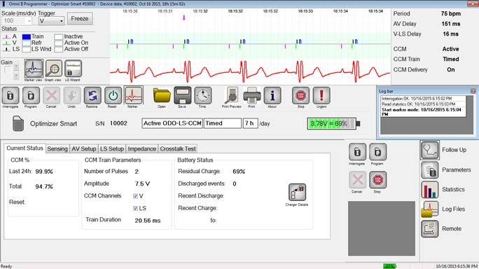 Εικόνα 8: Κύρια οθόνη του προγραμματιστή OMNI Smart 12.1 Γραμμή τίτλου Η γραμμή τίτλου εμφανίζεται στο πάνω μέρος του παραθύρου.
