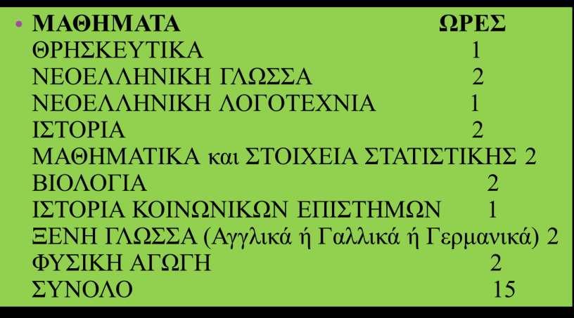 ΜΑΘΗΜΑΣΑ/ ΩΡΔ