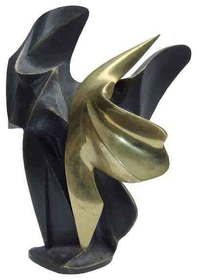 40 εκ. 450-600 KOUGIOUMTZIS Pavlos (1945) Victory Signed & numbd. bronze sculpture H.40 cm 117 118 118.