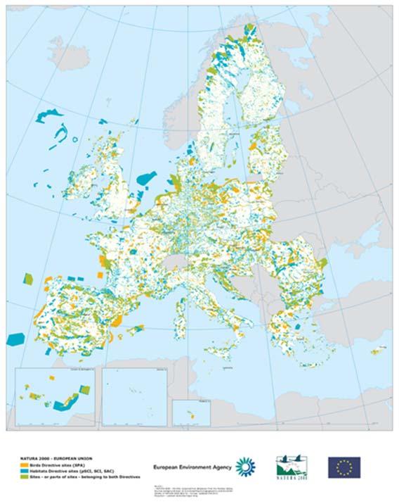 αυτές, συνθέτουν το Δίκτυο NATURA 2000 ΟΔΗΓΙΑ ΓΙΑ ΤΟΥΣ ΟΙΚΟΤΟΠΟΥΣ 92/43 /ΕOΚ ΟΔΗΓΙΑ ΓΙΑ ΤΑ