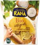 chickpea cream & broccoli 250g Ραβιόλι βιολογικό ολικής άλεσης με ρικότα & σπανάκι 250g Rana bio Integrale