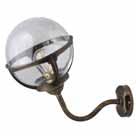 :132703 WALL LIGHT 4893 31 cm WITH WHITE GLOBE ΜΠΡΟΝΖΕ/BRASS WITH TRANSPARENT GLOBE 132367 132368 132369 132370 132371 132372 132373