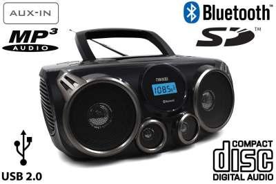 x 2.0 Watt RMS CD/ CD-R(W)/ MP3/συμβατότητα Προγραμματιζόμενες μνήμες CD για 20 κομμάτια Ψηφιακό tuner: FM λήψη Stereo Λειτουργία Bass Boost: ενισχυτής bass Σύνδεση USB για αναπαραγωγή MP3/ WMA