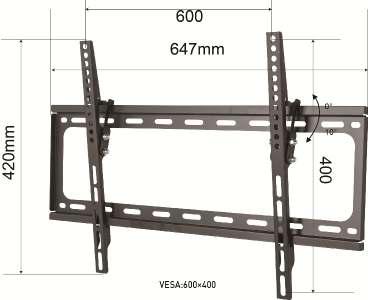 OSM-5834 Color:Black 5205082142647 18589-5834 OSM-5834ΒΑΣΗ TV Βάση για TV LCD/PLASMA από 32"-65" Ωφέλιμο φορτίο 35Kg Γωνία κάθετης