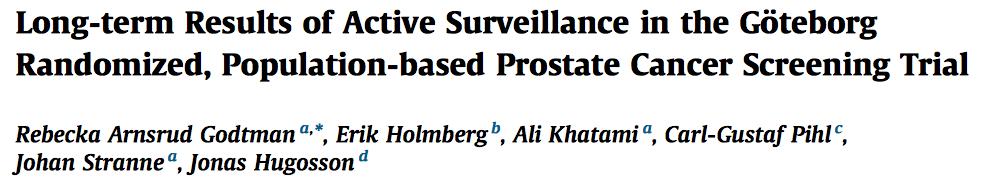 The results from this study indicate that AS is safe for men with very low-risk PCa, but for men with low- and intermediate-risk PCa, AS carries a risk of missing the possibility to be cured.