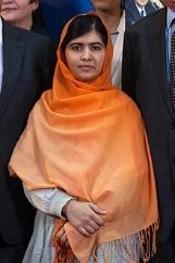 Η Μαλάλα Γιουσαφζάι είναι νεαρή κοπέλα από το Πακιστάν που αγωνίζεται για το δικαίωμα των κοριτσιών στην εκπαίδευση στη χώρα της.
