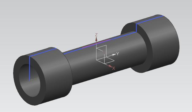 Κλείνουμε το sketch και κάνουμε extrude με distance 15 και με