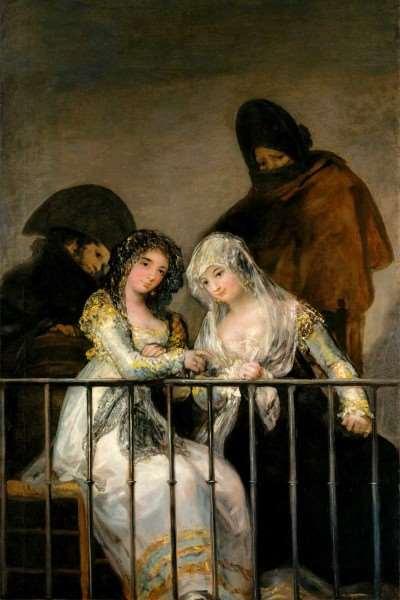 ΕΡΓΟ 3: Γκόγια «Σύμπλεγμα σε μπαλκόνι», 1810. Λάδι σε καμβά, 194,9Χ125,7 εκ.