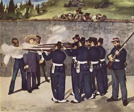 ΕΡΓΟ 15: Εντουάρντ Μανέ «Η εκτέλεση του αυτοκράτορα Μαξιμιλιανού», 1868. Λάδι σε καμβά, 252Χ305 εκ.
