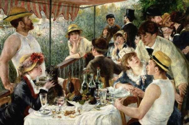 ΕΡΓΟ 24: Πιέρ Ογκίστ Ρενουάρ «Το γεύμα μετά τη βαρκάδα», 1881. Λάδι σε καμβά, 130Χ173 εκ. Συλλογή Φίλιπς, Ουάσιγκτον.
