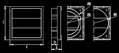 Εξαερισμός Ventilation Περσίδες βαρύτητας