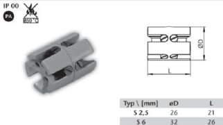 Μούφες Καλωδίων Cable Connectors ΜΟΥΦΑ (ΣΥΝΔΕΤΗΡΑΣ) ΣΤΕΓΑΝΗ ΓΙΑ ΠΟΛΥΚΛΩΝΟ ΚΑΛΩΔΙΟ ΜΕΧΡΙ 2,5mm 2 ΙΡ 67 CABLE CONNECTOR FOR CABLE TILL 2,5mm 2 Για καλώδια διατομής 5Χ(1-2,5) mm 2