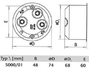 68mm Depth: 48mm 2