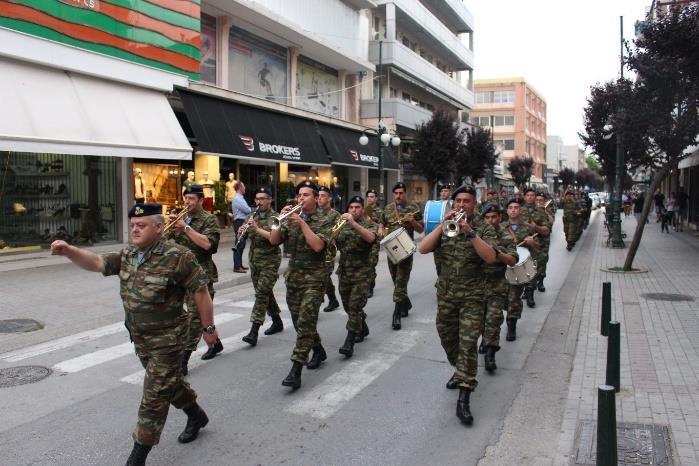 Διατέθηκε στρατιωτική μουσική σε 621 περιπτώσεις, για θρησκευτικές, πολιτιστικές και ψυχαγωγικές εκδηλώσεις διαφόρων φορέων.