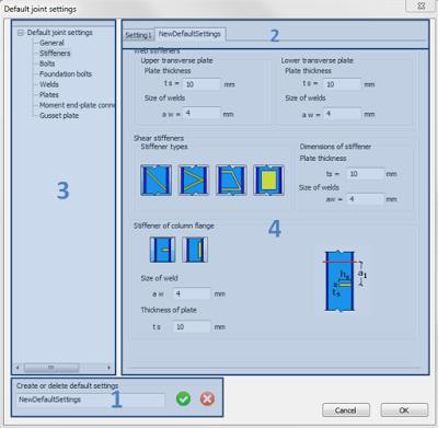 Software/Support/Seminars σελ. 13 Default joint settings dialog Επιλέγοντας το OK, οι ρυθμίσεις θα είναι διαθέσιμες στη σχετική λίστα με τις προκαθορισμένες".