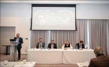 Μαυρουδής μίλησε για τις επιπτώσεις του BREXIT στις επιχειρήσεις και τέλος ο δρ. Πουτζιουρής για τις επιπτώσεις στις Υπηρεσίες Έρευνα και Εκπαίδευση.