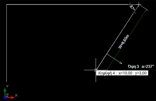 4.19.6.1. Δημιουργία πολυγραμμής Για να φτιάξετε τη γενέτειρα πολυγραμμή (αν δεν έχετε κάτοψη): Στο δέντρο επιλέξτε το επίπεδο στο οποίο θα προστεθεί η γραμμή.