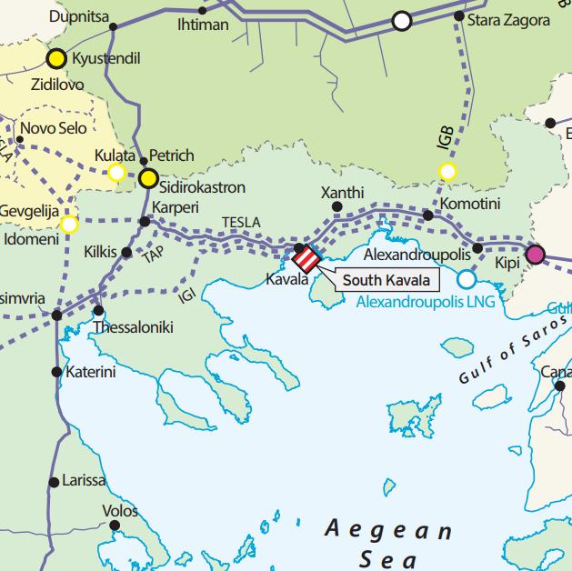 Υπόγεια Αποθήκη Φυσικού Αερίου στη Νότια Καβάλα (Στάδιο Υλοποίησης) South Kavala Underground Gas Storage (Conceptual