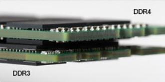 Αριθμός 2. Διαφορά πάχους Καμπυλωμένο άκρο Οι μονάδες DDR4 διαθέτουν καμπυλωμένο άκρο για ευκολότερη τοποθέτηση και μικρότερη καταπόνηση στο PCB κατά την τοποθέτηση της μνήμης. Αριθμός 3.