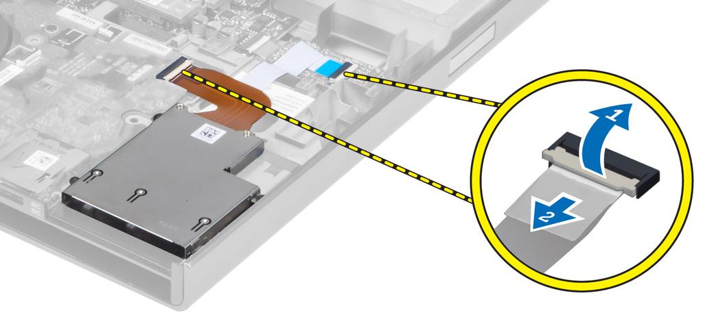 f. RFID 4. Σφίξτε τις βίδες για να στερεώσετε το στήριγμα παλάμης στην μπροστινή πλευρά του υπολογιστή. 5. Σφίξτε τις βίδες για να στερεώσετε το στήριγμα παλάμης στη βάση του υπολογιστή. 6.