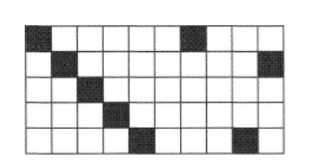 Έπεται ότι, και αφού ο είναι ακέραιος, θα έχουμε Θα αποδείξουμε ότι πάντα γίνεται με μαύρα τετράγωνα, οπότε αυτή θα είναι και η ελάχιστη τιμή Για το παράδειγμα, τοποθετούμε μαύρα τετράγωνα στην κύρια