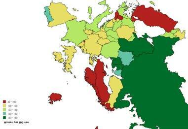 12 ΘΕΣΣΑΛΙΑ Οικονομία TIMES Πού пερισσεύουν пού λείпουν και γυναίκες οι στην Ευρώпη στην Ευρώπη 104,6 γυναίκες αναλογούν σε 100 άντρες Στην Ευρώπη των 28 σε κάθε 100 άνδρες αναλογούν 104,6 γυναίκες