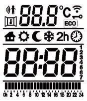 depth and height: white for 9010 version, chrome for hrome & olors versions. White digital thermostat for 9010 version, hrome for hrome & olors versions. able length 0,7 mt with EUROPLUG.