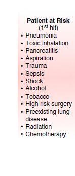 predisposition Low tidal volume Restrictive transfusion