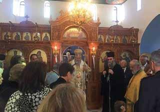 Πεδίο Βολῆς Κρήτης, ἱερουργοῦντος τῆς Ἀρχιερατικῆς Θείας Λειτουργίας τοῦ Σεβασμιωτάτου Ποιμενάρχου κ.κ. Δαμασκηνοῦ καί συλλειτουργούντων τοῦ Ἀρχιερατικοῦ Ἐπιτρόπου τῆς Β Ἀρχιερατικῆς Περιφέρειας Πανοσ.