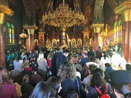 Βασιλείου τοῦ Μεγάλου Ἀρχιεπισκόπου Καισαρείας. Τή Θεία Λειτουργία τέλεσε ὁ Σεβασμιώτατος Ποιμενάρχης κ.κ. Δαμασκηνός, πλαισιούμενος ἀπό τόν Πανοσιολογιώτατο Πρωτοσύγκελλο Ἀρχιμ.