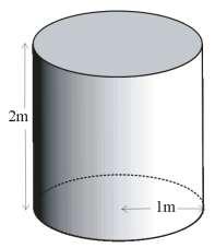 Πρόβλημα 11 Να υπολογιστεί ο πόσα λίτρα υγρού χωράει ο κύλινδρος του διπλανού σχήματος.