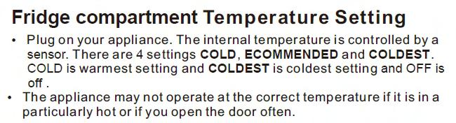 compartment works when the setting