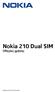 Nokia 210 Dual SIM Οδηγίες χρήσης