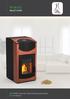 Visio PELLET STOVE. NEW Pellet stove for central heating applications.