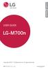 ΕΛΛΗΝΙΚΑ ENGLISH USER GUIDE. LG-M700n. Copyright 2017 LG Electronics Inc. All rights reserved.   MFL (1.0)