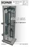 Version: 1.2 Page: 1/9 MRL TRACTION LIFTS. Date: 14-Apr- 0904-Jan-10 TYPE: ECO II. Range of Application