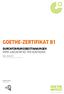 GOETHE-ZERTIFIKAT B1 DURCHFÜHRUNGSBESTIMMUNGEN ΟΡΟΙ ΔΙΕΞΑΓΩΓΗΣ ΤΗΣ ΕΞΕΤΑΣΗΣ. Stand: 1. Oktober 2014 Τελευταία ενημέρωση: 1 Οκτωβρίου 2014