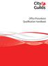 Level 1 & 2 Award in Office Procedures Qualification Handbook