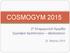 COSMOGYM 2015. 2 Η Ενημερωτική Ημερίδα Σεμινάριο προπονητών αξιολογητών. 22 Μαρτίου 2015