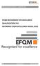 EFQM RECOGNISED FOR EXCELLENCE QUALIFICATION FILE REFERENCE EFQM EXCELLENCE MODEL 2010